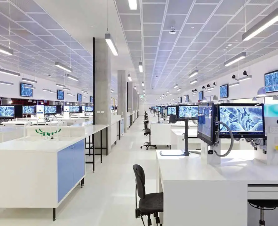 Open office with workstations